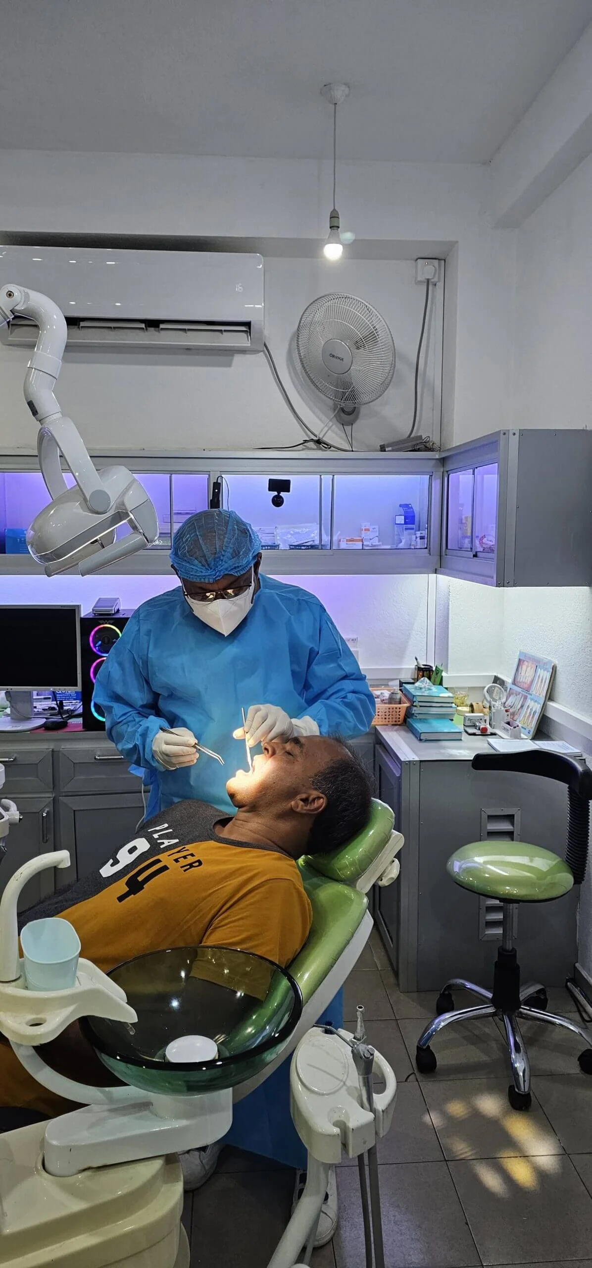 Patient care dolamulla dental surgery.